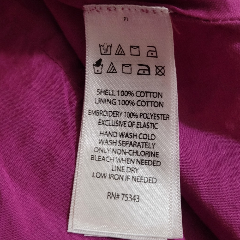 Cynthia Rowley Magenta Eyelet Puff Sleeve Dress - Size 2 - Picture 5 of 5